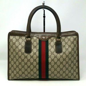 Auth Gucci Ophidia Striped Medium Tote Vintage